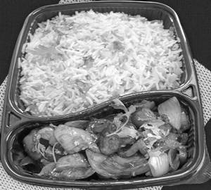 Chilli paneer + fried rice