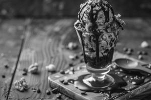 Chocolate Almond Sundae