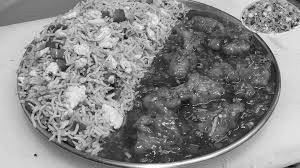 Egg Fried Rice + Chicken Manchurian  (3 Pcs)