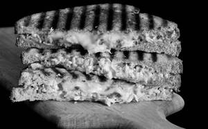 Grilled veg cheese sandwich