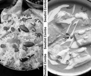 Kashmiri Pulao + Paneer Butter Masala(half)