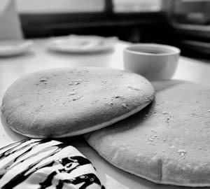 Pancake with chocolate or honey