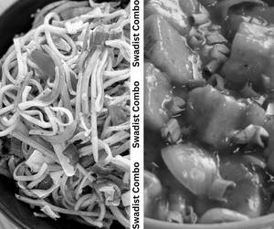 Veg Noodles + Chilli Paneer