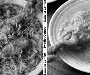 Chicken Biryani 750 + Chicken Chaap Large