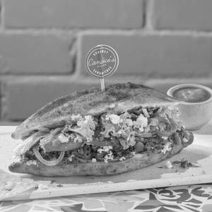 Jackfruit Carne Asada Pambazo Sandwich