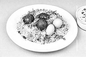 Mutton Egg Biryani