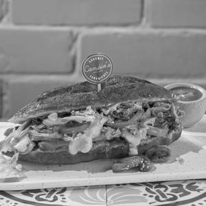 Vegan Mushroom Pambazo Sandwich