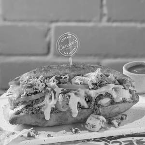 Vegan Spicy Soyrizo Potato Pambazo Sandwich
