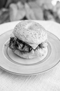 Bacon Brekkie Bagel.