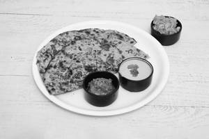 2 Aloo Onion Paratha with curd