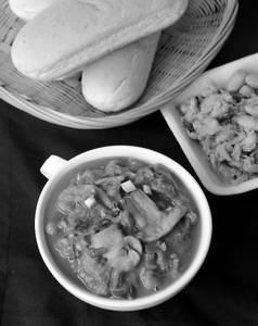 Mushroom pav bhaji