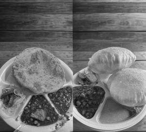 Special Chole Bhature Paneer Wale + Lassi (Sweet)