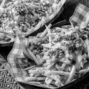Chicken smash loaded fries