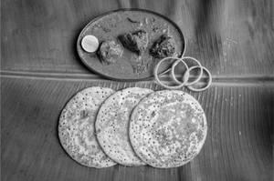 Kal Dosa [3 Pieces] With Chicken Curry