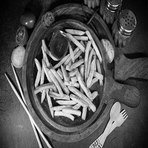 Salted French Fries with Dip (M)
