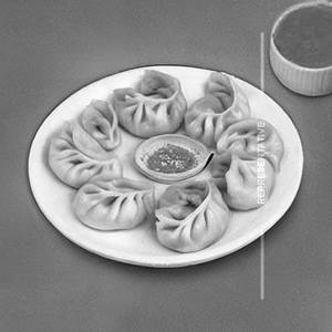Cheese steamed momos     