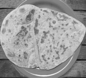 Plain paratha [desi ghee]