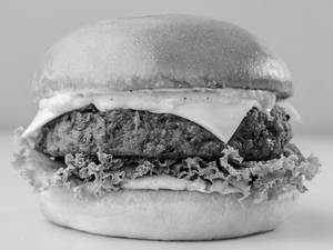 Truffle Mushroom Alfredo Burger
