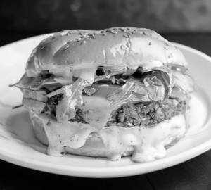 Veg crispy cheese burger