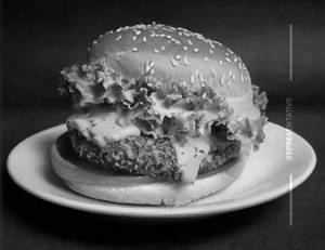 Veg schezwan burger