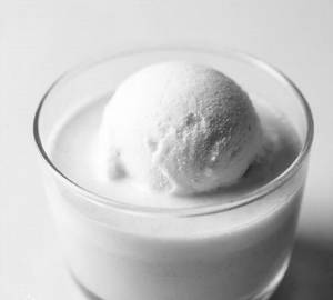 Rose Milk with Ice Cream