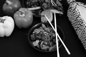 Chilli Mushroom ( Dry)
