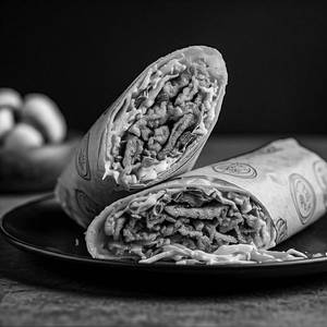 Crispy Mushroom Kathi Roll