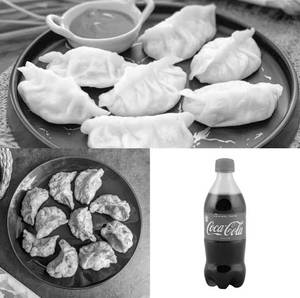 Veg Fried Momos 5 Pcs + Veg Steamed Momos 5Pcs + Coke 250ML