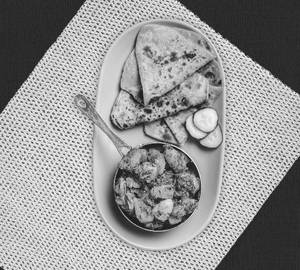 Jeera Aalo With 3 Paratha