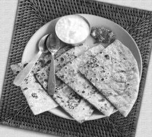 Aloo Paratha And Curd