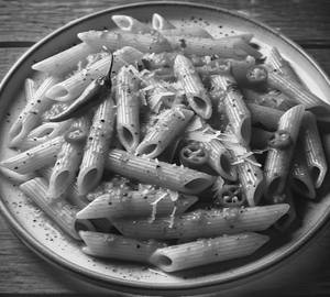 Vegetable red sauce pasta