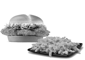 Mc Crispy Chicken Burger + Mexican Cheesy Fries