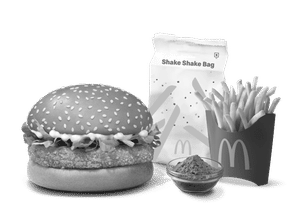 McVeggie Burger + Fries (M) + Piri Piri Mix