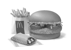 McAloo Tikki Burger + Veg Pizza McPuff + Fries (R)