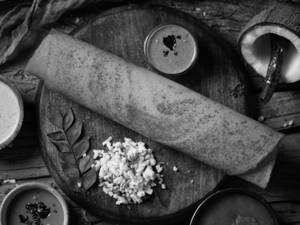 Butter masala dosa