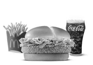 Crispy Veggie Burger Meal (M)