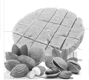 Badam Pista Kulfi Slice