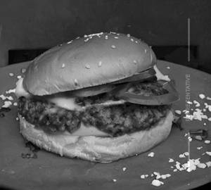 Cheesy Schezwan Burger 