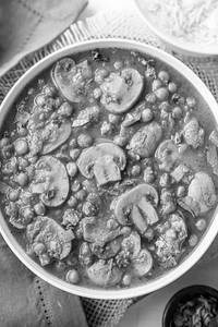 Mushroom Matar Masala
