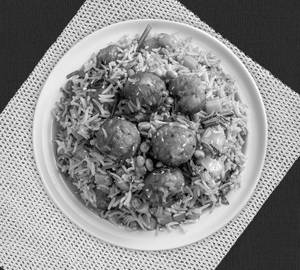 Veg manchuria fried rice