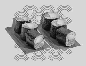 Salmon Avocado Hosomaki Sushi (6 Pcs)