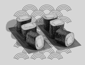 Crab stick Hosomaki Sushi (6 Pcs)