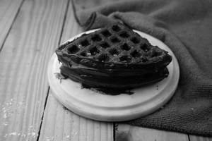 Chocolate Overload  Dark Waffle.