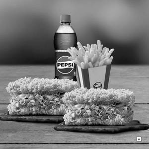 2 Double Down Burgers & Fries Meal
