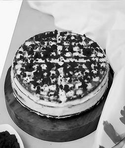 Red Velvet Waffle Cake (single Layer)