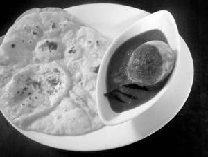 Chappathi (2) + egg curry