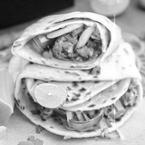 Aloo Tikki Cheese Wrap