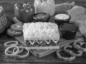 Butter Chicken Cheese Toast Sandwich