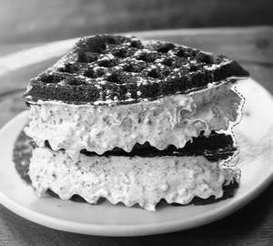 Blueberry Cheese Cream Waffles
