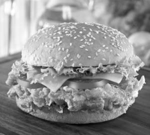 Fried chicken burger